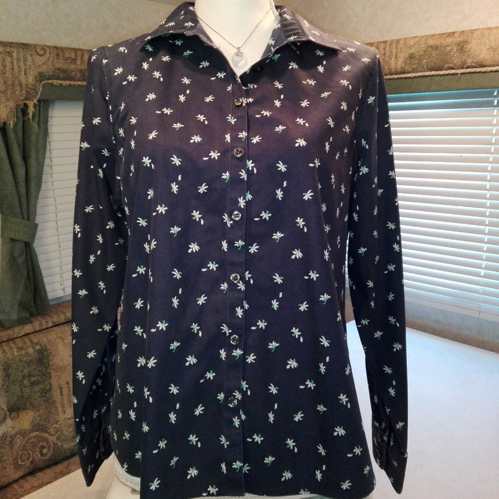 Land's End Brand 12P Midnight Blue Long Sleeves